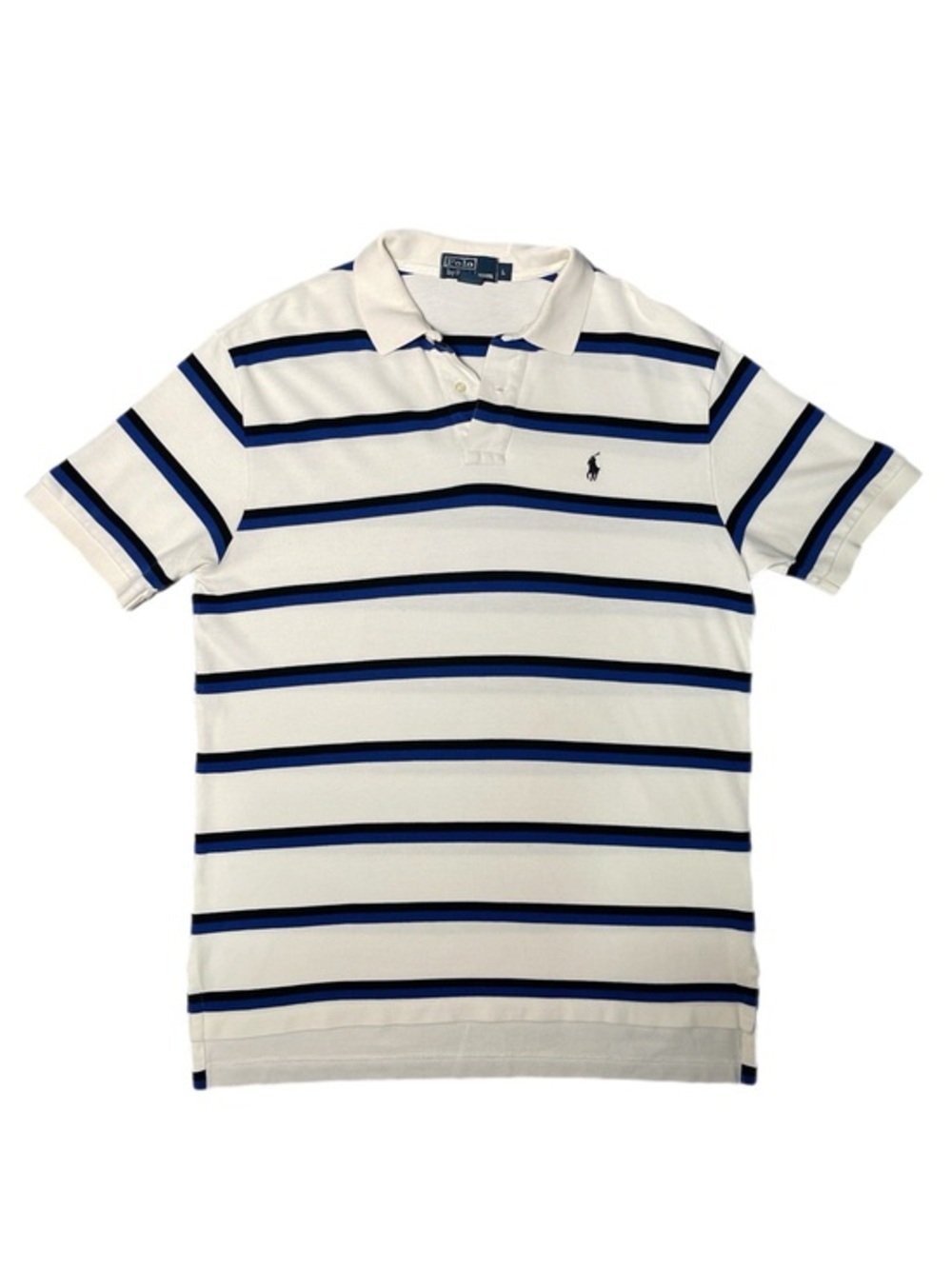 Mens Vintage Polo Ralph Lauren Striped Polo Shirt